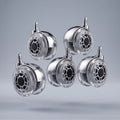 Flytt Glide Casters - 3.75" Soft Rollerblade Wheels